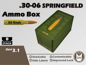 Ammo Storage Box .30-06 Springfield 7.62x63mm 50