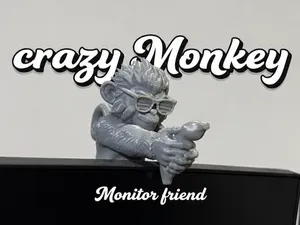 Crazy monkey monitor friend