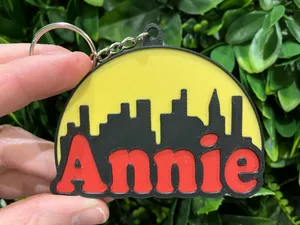 Annie Broadway Musical Logo Keychain