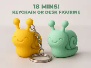Mini Snail – Keychain or Desk Figurine 18 min