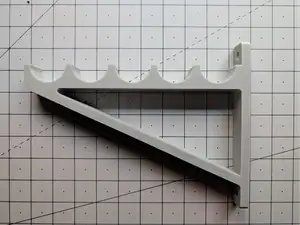 Universal 5-Slot Wall Organizer for Poles & Rods