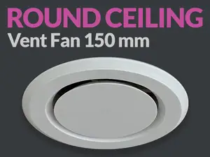Round Ceiling Vent Fan Ø150 mm