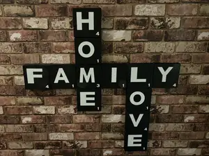 Modular Wall-Mounted Scrabble Letter System