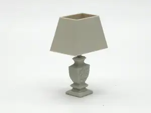 Tiny Classic lamp for dollhouse, scale 1:12.