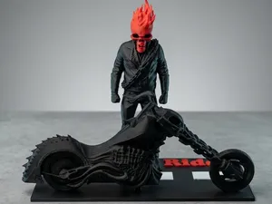Ghost Rider Diorama - Figure & Motorcycle Set