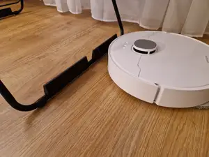 Parametric drying rack guard for robot vacuum
