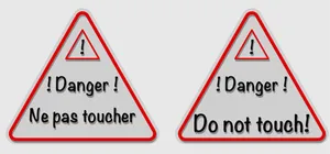 Plaquette à afficher au mur - Danger