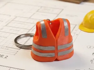 Safety Vest Keychain
