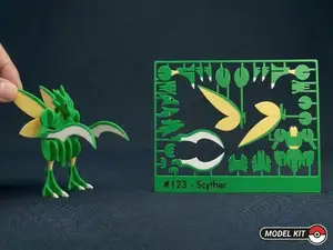 Pokemon #123 - Scyther Kit card
