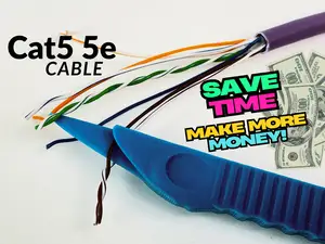 RJ45 Cat5 Cable Untwist Tool for Faster Crimping