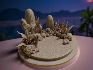 Miniature Nature Base Plate "Cactus"
