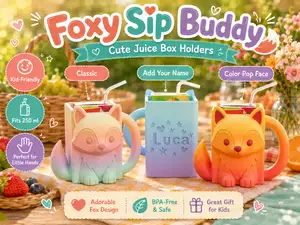 Fox Juice Holder for Kids