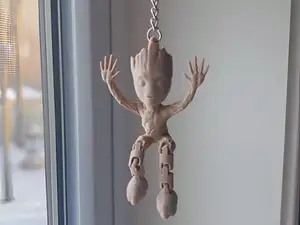 Groot Keychain Articulated | No Support Flexi