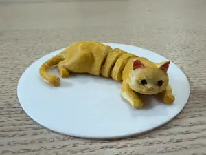 可活动趴着小猫咪flexi