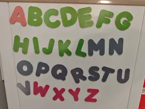 磁吸圆润字体的字母数字