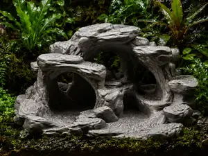 Stone Caves Hideout - Terrarium & Aquarium Decor