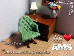 WLM - Vintage Chesterfield Style Office Chair
