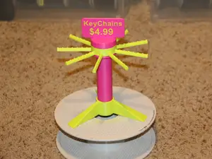 Keychain Display Rotating