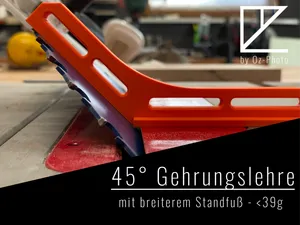 45° Gehrungslehre für Tischkreissäge