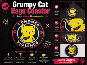 Grumpy Cat Rage Coaster