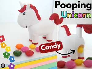 Pooping Unicorn - Candy Dispenser