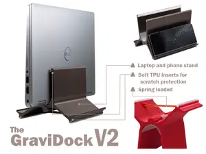 GraviDock V2 - laptop, tablet and phone stand