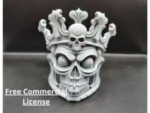 Undead King – Skull with Crown