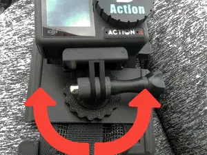 Rotating Backpack Clip for Action Camera