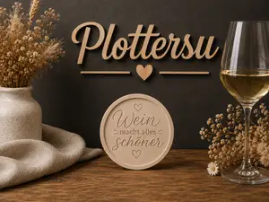 Wein macht alles schöner Untersetzer