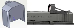 Glock 43X MOS Red Dot Cover