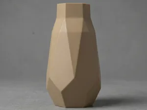 Low Poly 花瓶 | Modern Geometric Vase