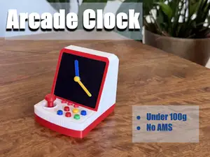 Arcade Clock - No AMS, Under 100 grams!