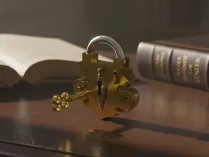 Vintage Ornate Padlock – Treasure Chest Lock