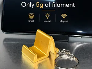 Minimalist Tiny Phone Stand Keychain – 5g Only