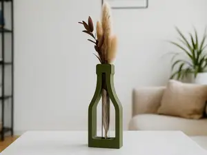 Reagenzglas-Champagnerflaschendekor