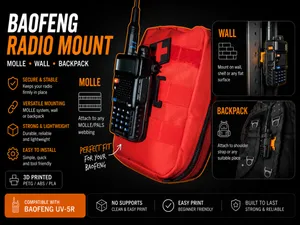 Baofeng UV-5R BACKPACK MOLLE WALL Mount (25 mm)  
