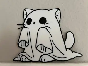 Halloween cat ghost decor