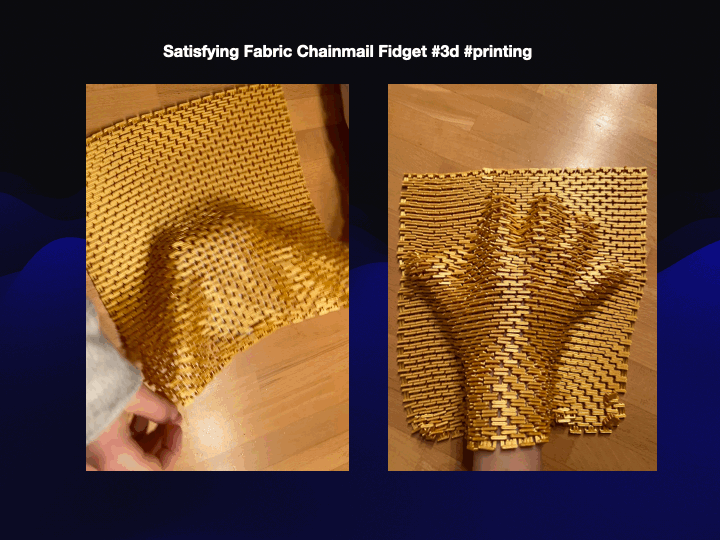 Giant Satisfying Fabric Chainmail Fidget-No Tangle