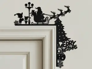 Merry Christmas Santa Door Corner
