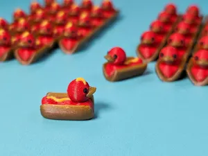 Frankie the Hotdog Duck