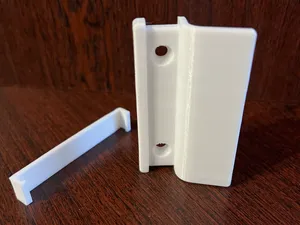 Balcony door handle with cover