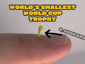 world's smallest world cup trophy 5mm tall