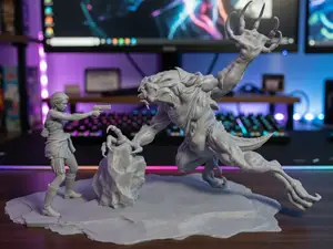 Resident Evil 3 Jill vs Hunter B Diorama H-Series