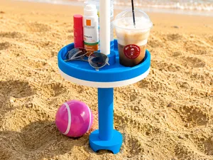 Beach Umbrella Table - Modular - 3 Parasol Sizes