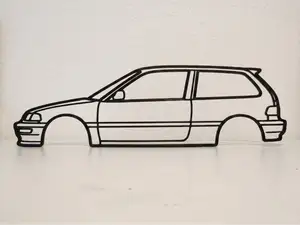 Honda Civic EF Hatch Wall Art