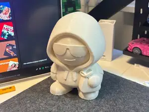Cool Hoodie Guy with Bag | Hype 3D Print