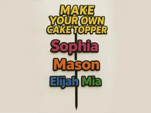 Custom Cake Topper - 1500+ Font!