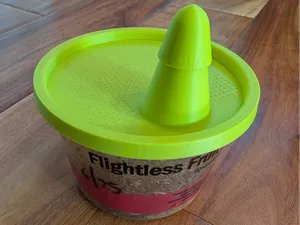 Flightless Fruit Fly Culture Easy Pour Lid