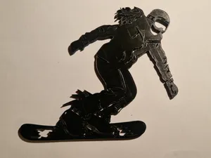 GIRL ON SNOWBOARD