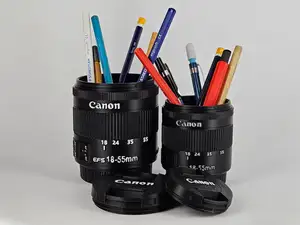 Canon Lens Container and Pen Holder